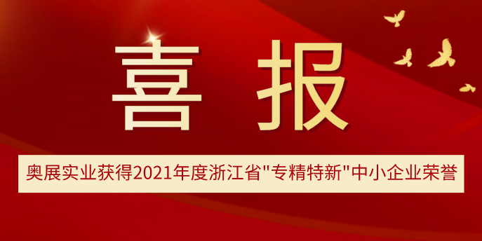  热烈祝贺丨米乐M6实业获得2021年度浙江省“专精特